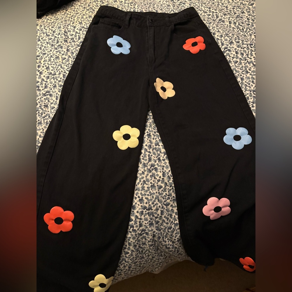 cider flower jeans